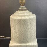 Art Deco cracked ceramic lamp base circa 1930 -