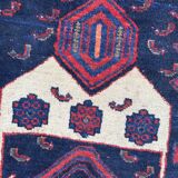 Tapis ancien persan bijar fait main 148x318 cm