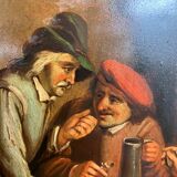 Painting on copper XIXth players