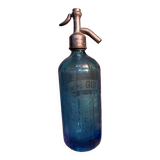 Siphon Albert Guigon Annecy with a blue pan, siphon for sparkling seltzer water.