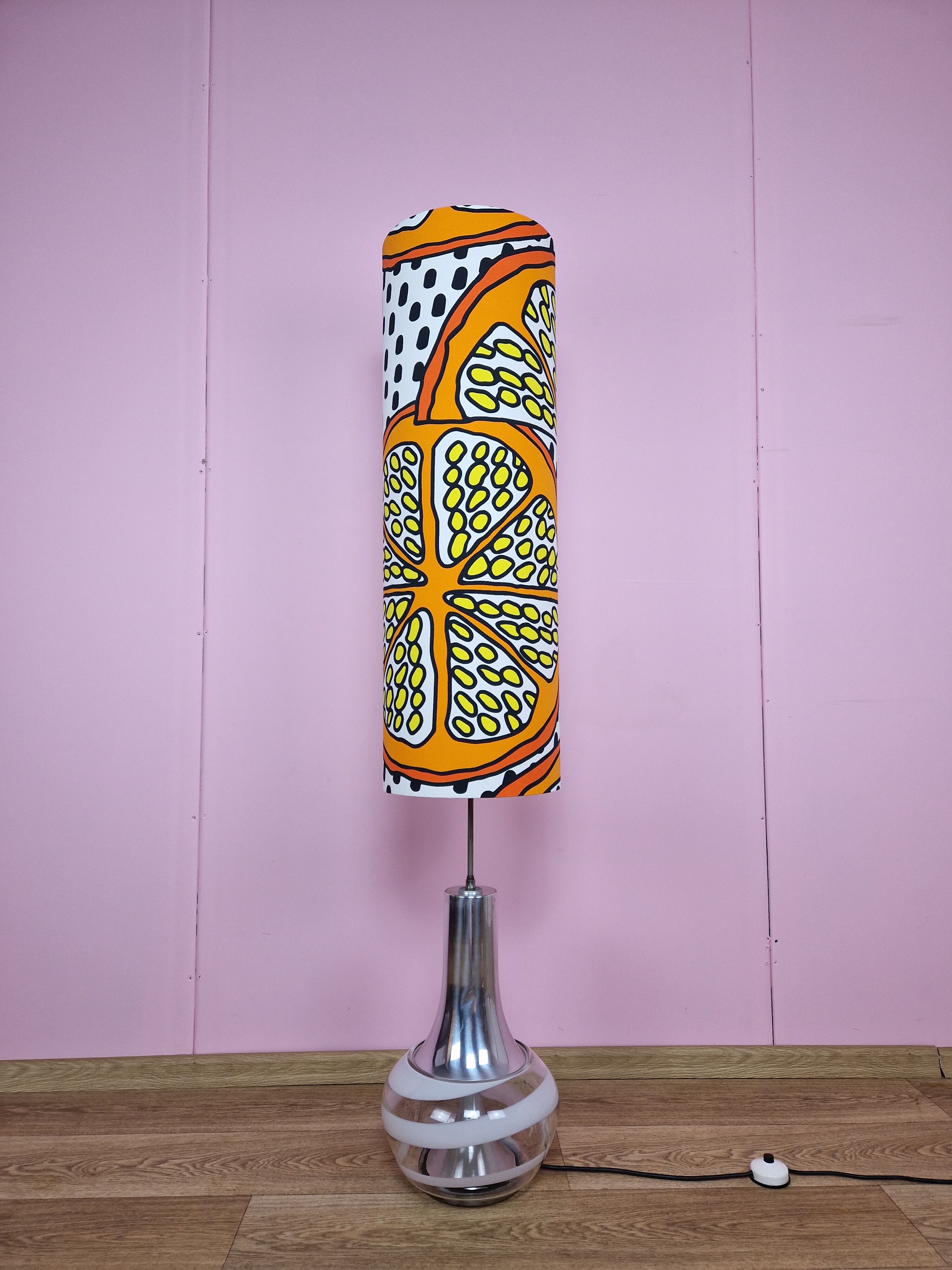 Floor Lamp with Illuminated Glass Base from Doria Leuchten, 1960s