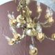 Antique chandelier in bronze and brass – 80 cm – multi-light – electricity