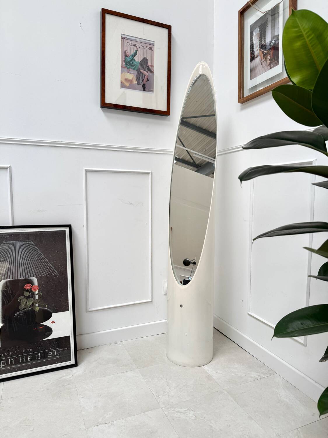 Vintage lipstick psyche mirror