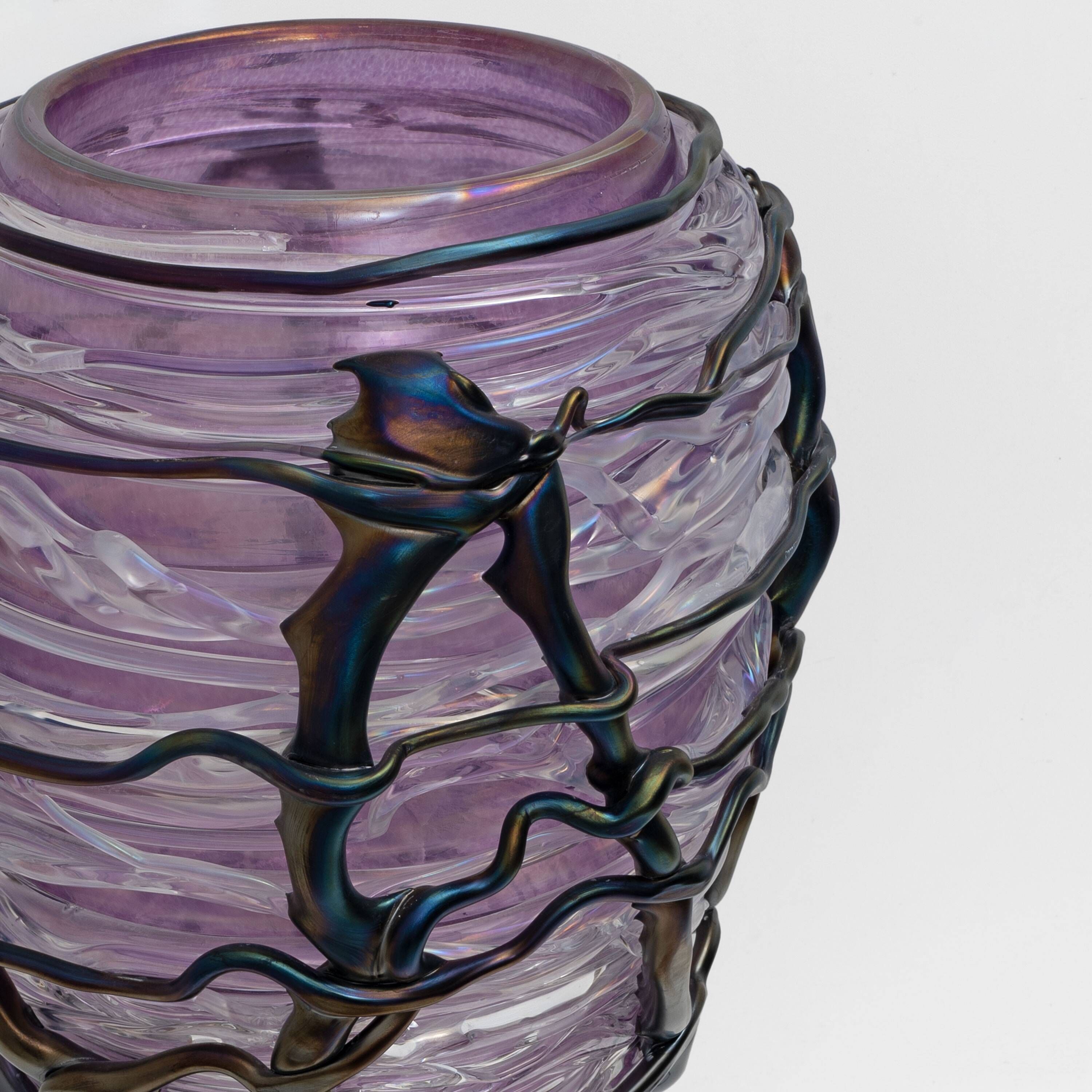 Exceptional Sculptural Murano Glass Table Lamp, Unique Piece, 1990
