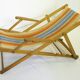 Chair fabric and wood vintage 1960