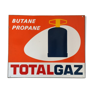 Plaque publicitaire Total