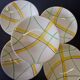 5 deep plates from Gien model "Sarabande" in good condition.