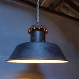 Enamel factory lamp