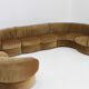 Vintage Italian curved modular sofa 1970s