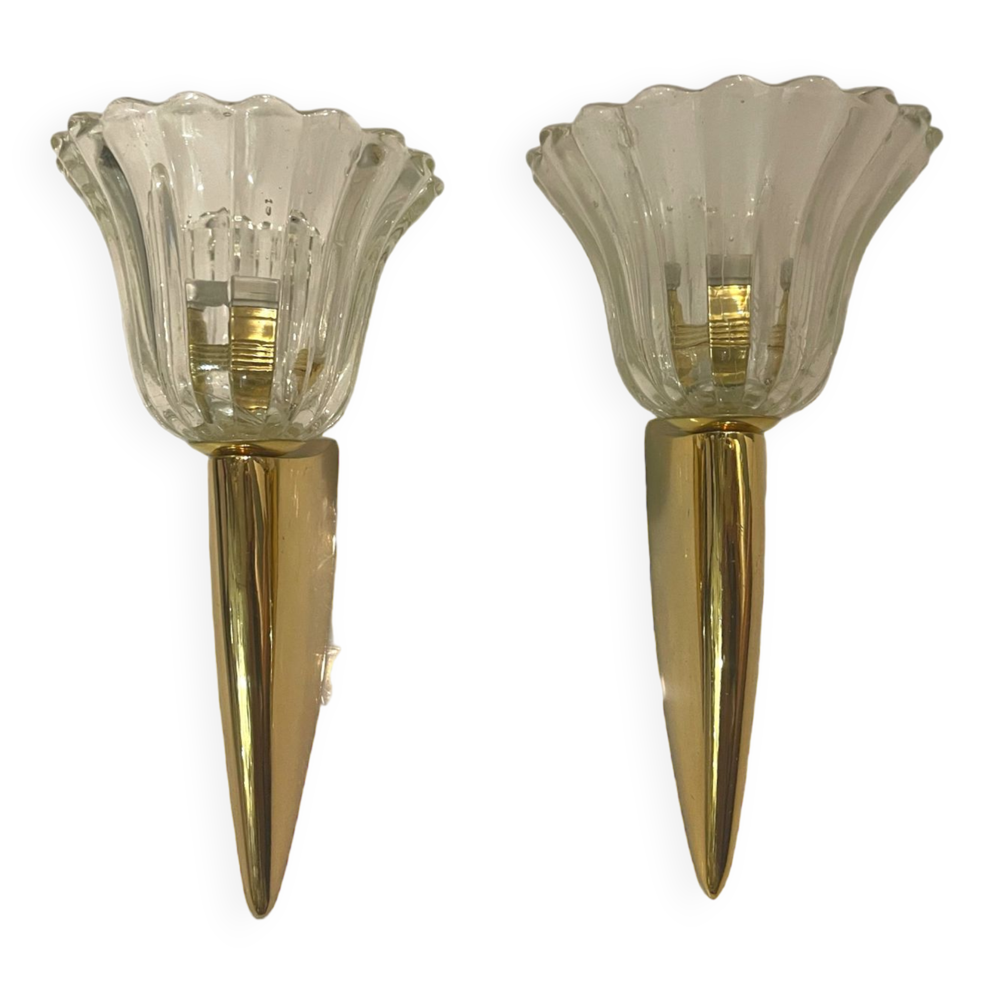 Murano glass sconces set of 2