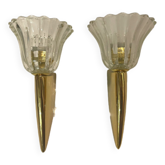 Murano glass sconces set of 2