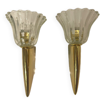 Murano glass sconces set of 2