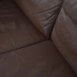 Set of 2 scandinavian leather sofas, 1970ss