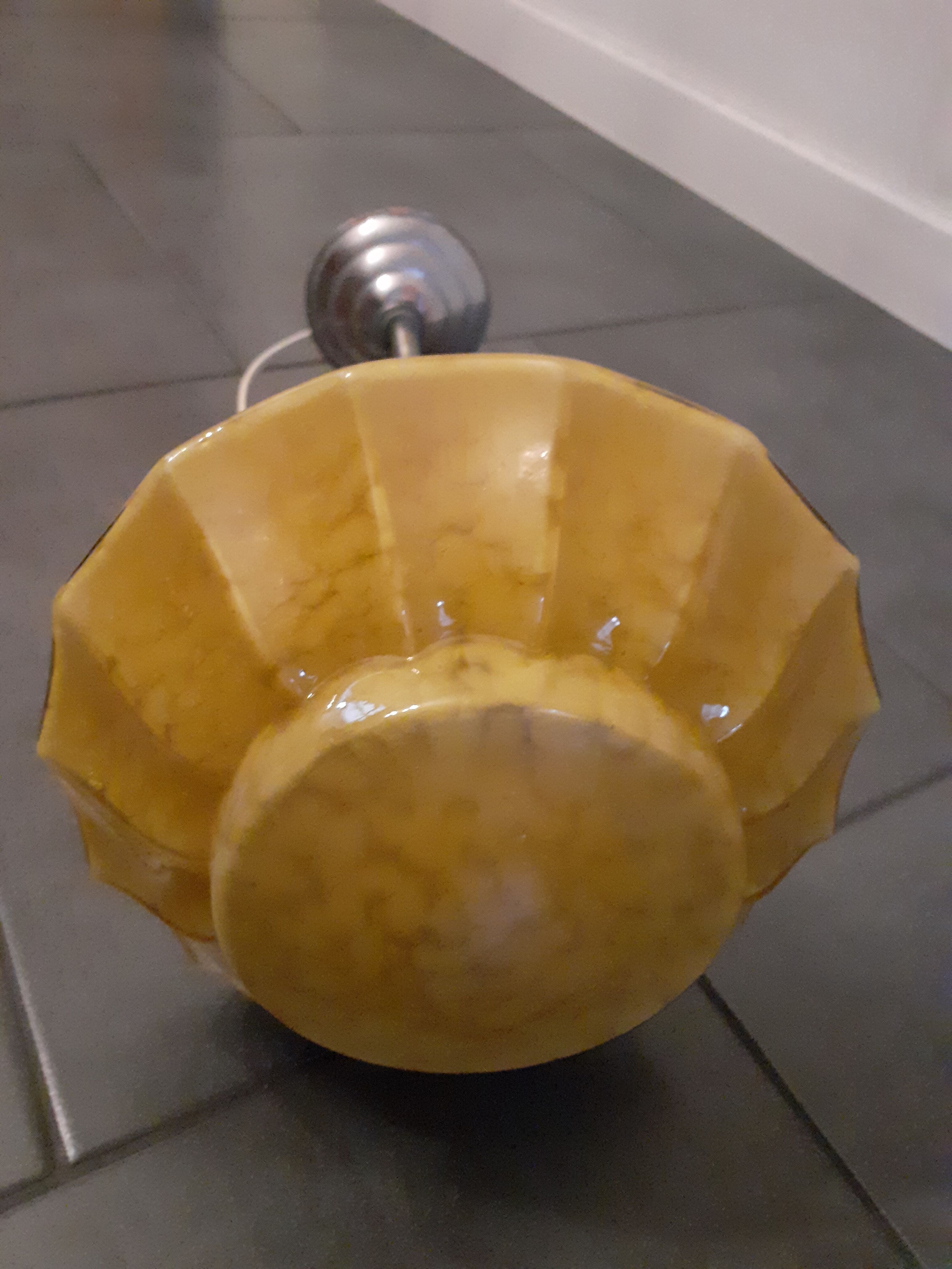 Art Deco clichy glass hanging