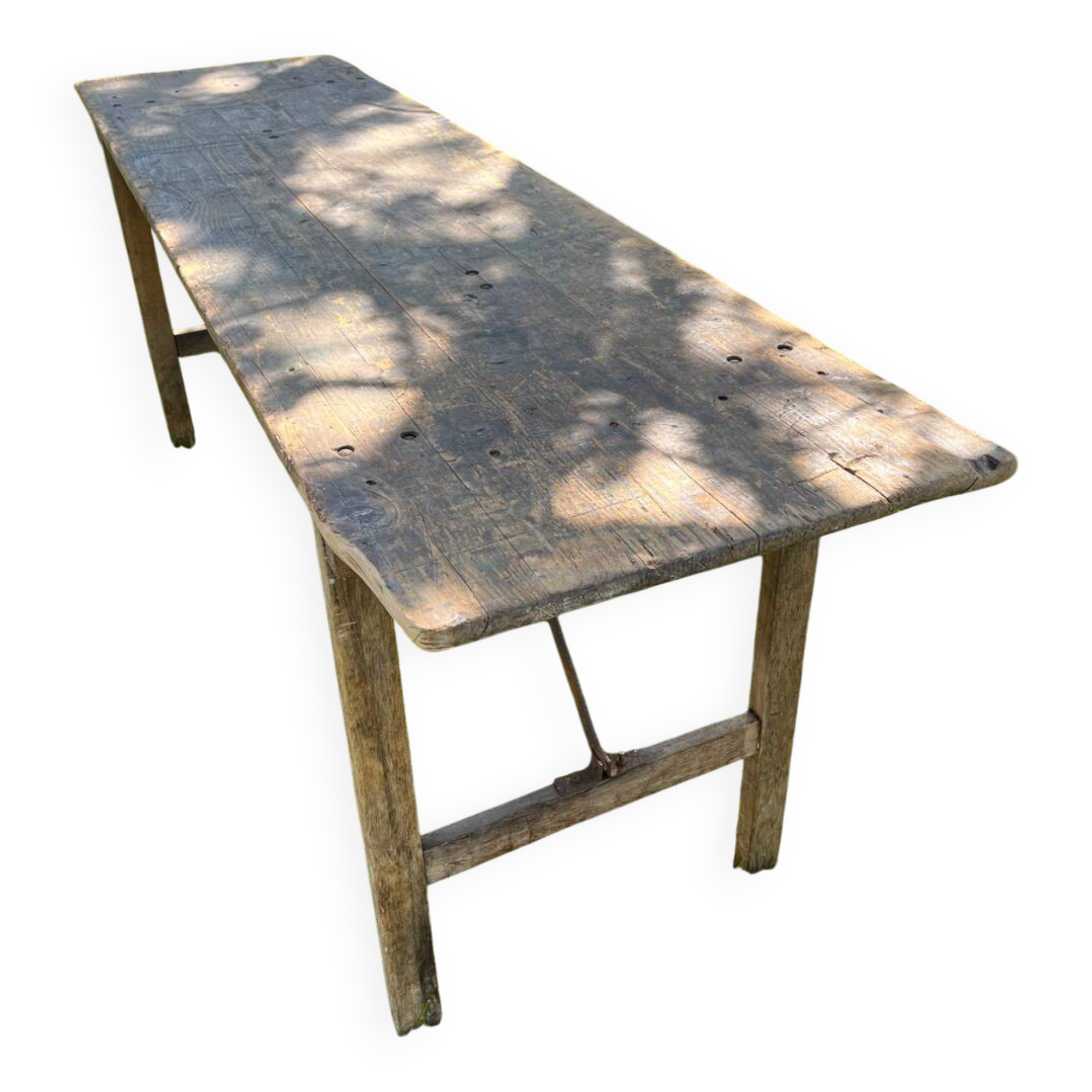 Antique wooden folding table