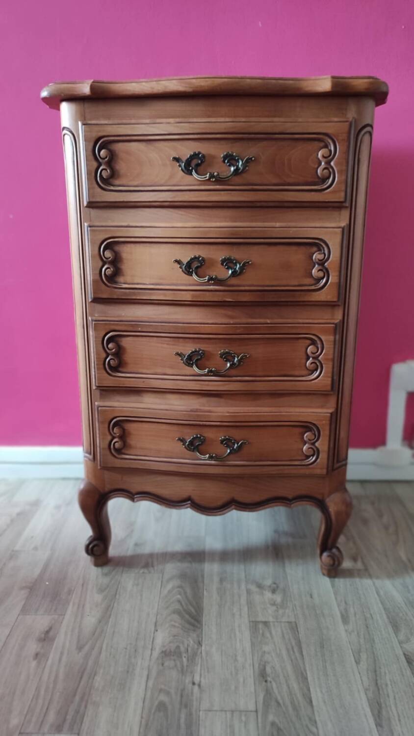 Vintage wooden chest of drawers storage unit