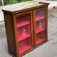 Basque Spanish wooden display cabinet buffet with 2 glass panels