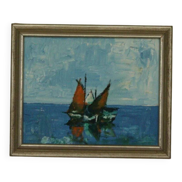 « Bateaux en mer » de Carl Carlsson