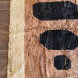 Handwoven natural wool rug, size 150 x 350 cm