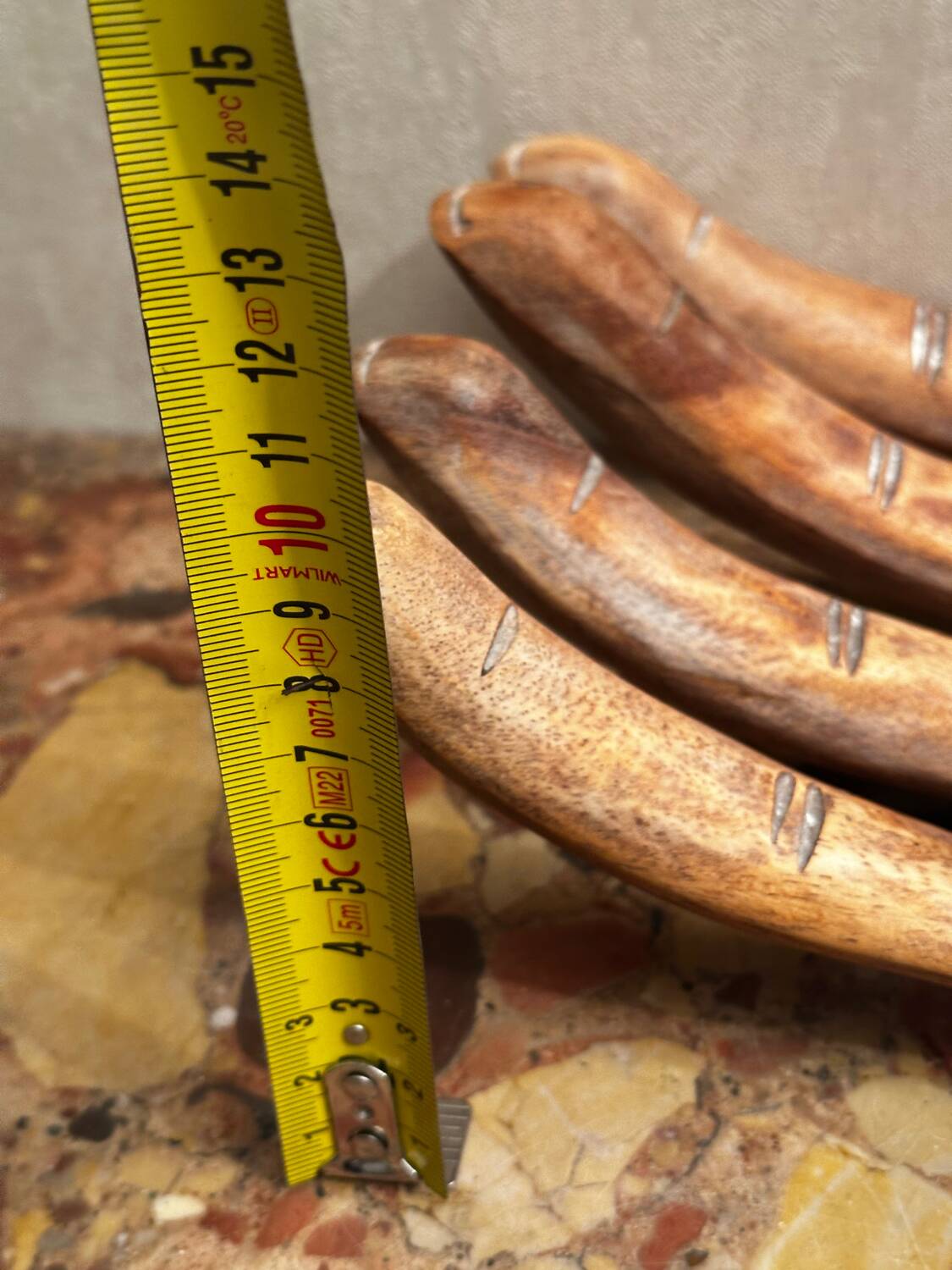 Large Carved Wooden Hand - 1950s