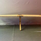 Army camp bed - daybed - jute braiding
