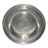 Old hollow plate dish in Tin "Koch Blockzinn"