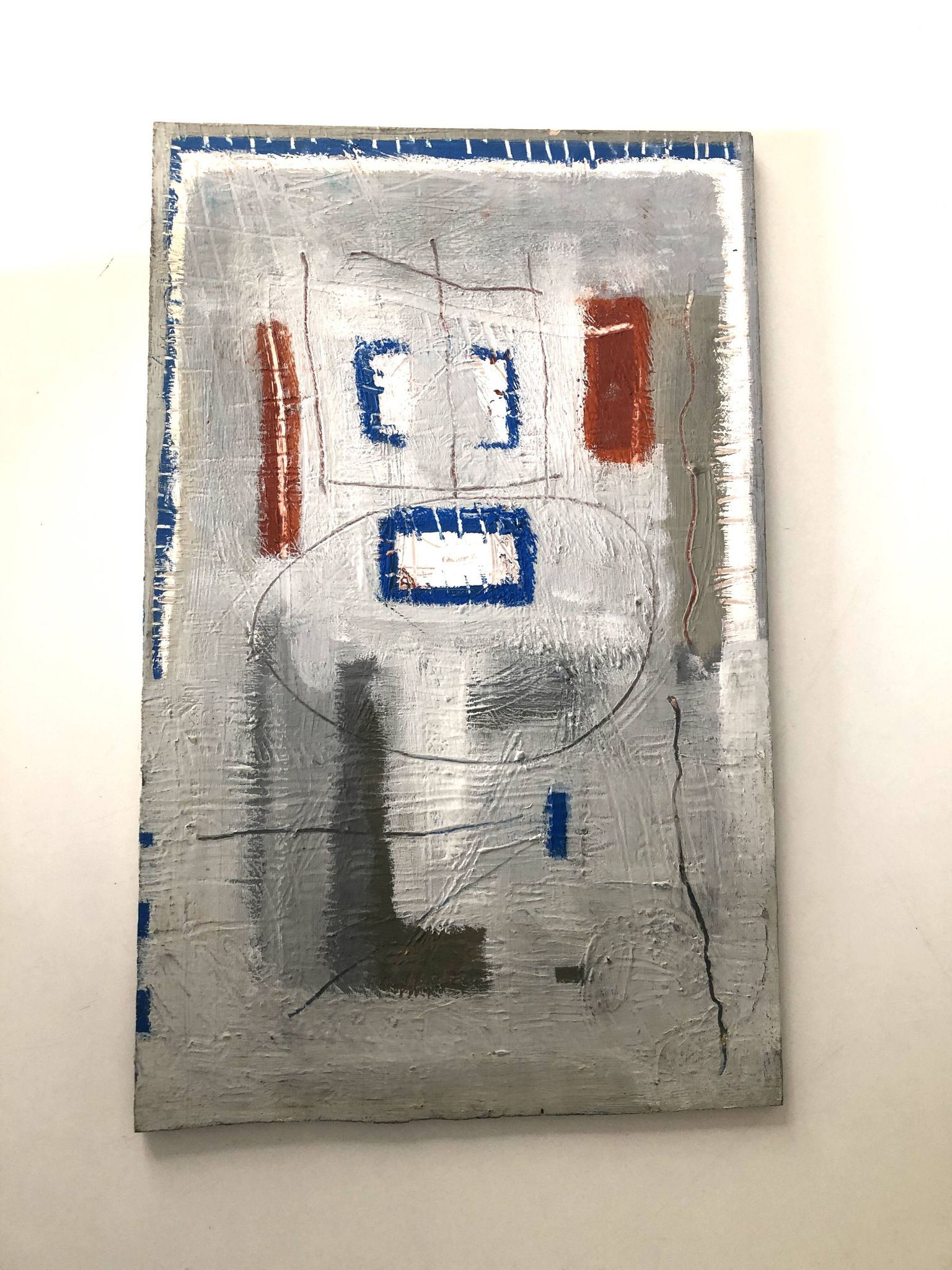 Grey abstract painting