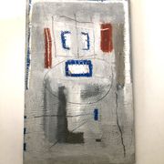 Grey abstract painting