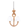 Audoux & Minet - vintage anchor rope chandelier - France circa 1950