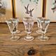 Petit verres bistrot vintage "voleurs" "trompeurs" (lot de 6)