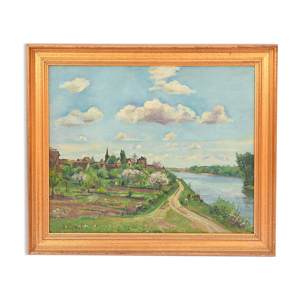 Huile sur toile Paysage