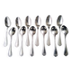12 silver metal teaspoons Ercuis Sully model