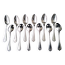 12 silver metal teaspoons Ercuis Sully model