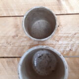 Duo of sandstone jam jars