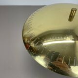 unique round  Brass Gino Sarfatti Style Ceiling Light Flushmount, Italy 1950s