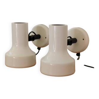 Pair of Scandinavian wall lights