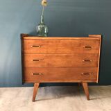 Vintage chest of drawers with compass feet