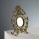 Antique table mirror in bronze, Italy, 19th-20th century