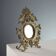 Miroir de table ancien en bronze, Italie, XIX-XX siècle