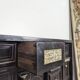17th-century blackened wooden Flemish cabinet