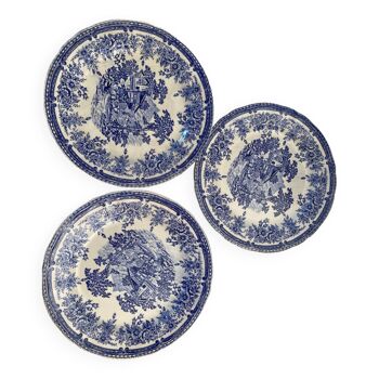 Lot 3 assiettes english style