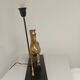 Table lamp Horse in gilded brass