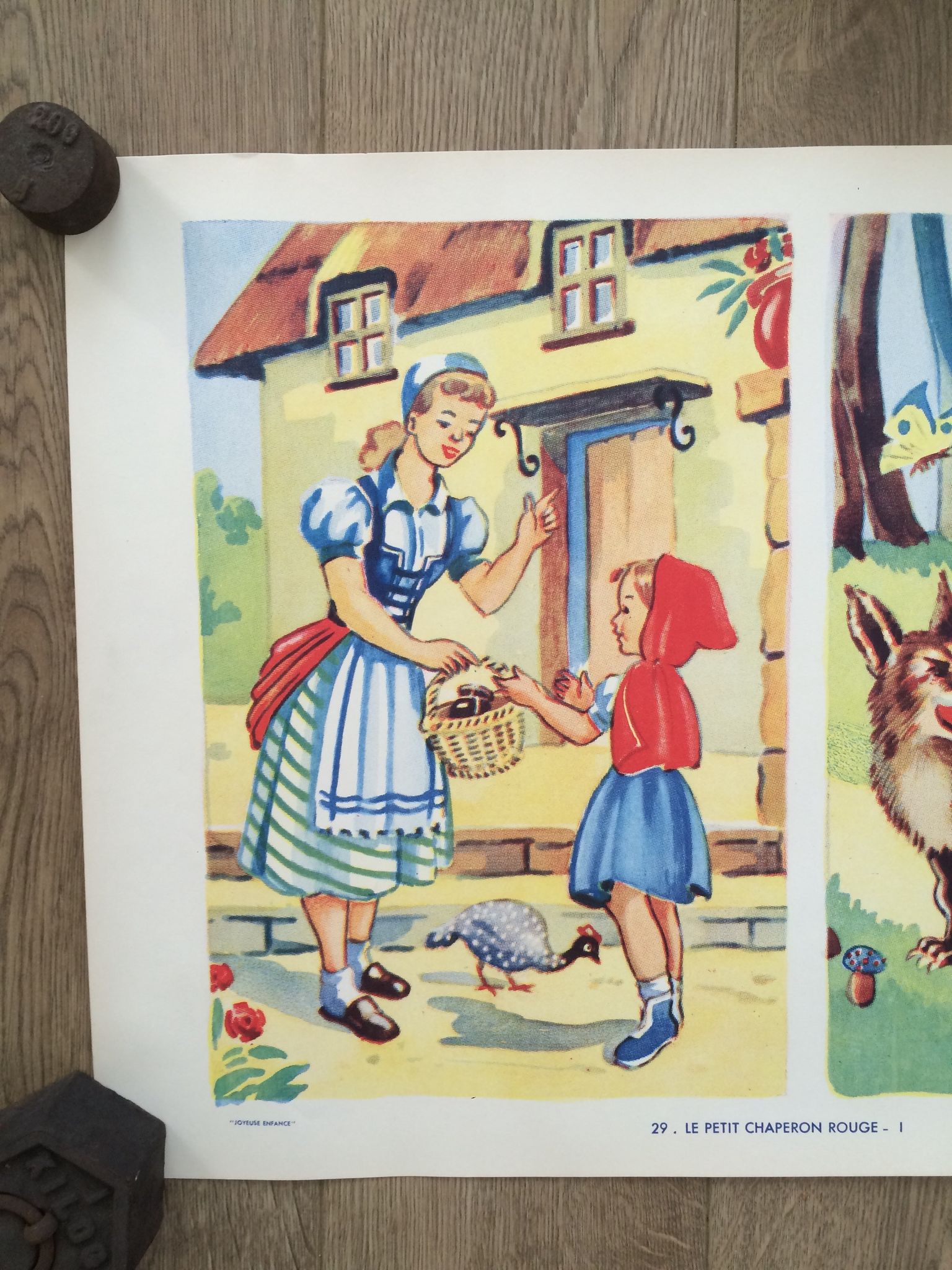 Affiche scolaire "Le petit chaperon rouge I"