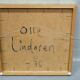 Olle Lindgren ( 1930-2018), Swedish Expressionist Painting, Oil on Canvas, 1976, Framed