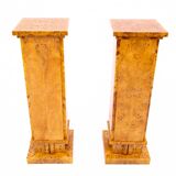 Art Deco pedestals, 1940s, Poland.