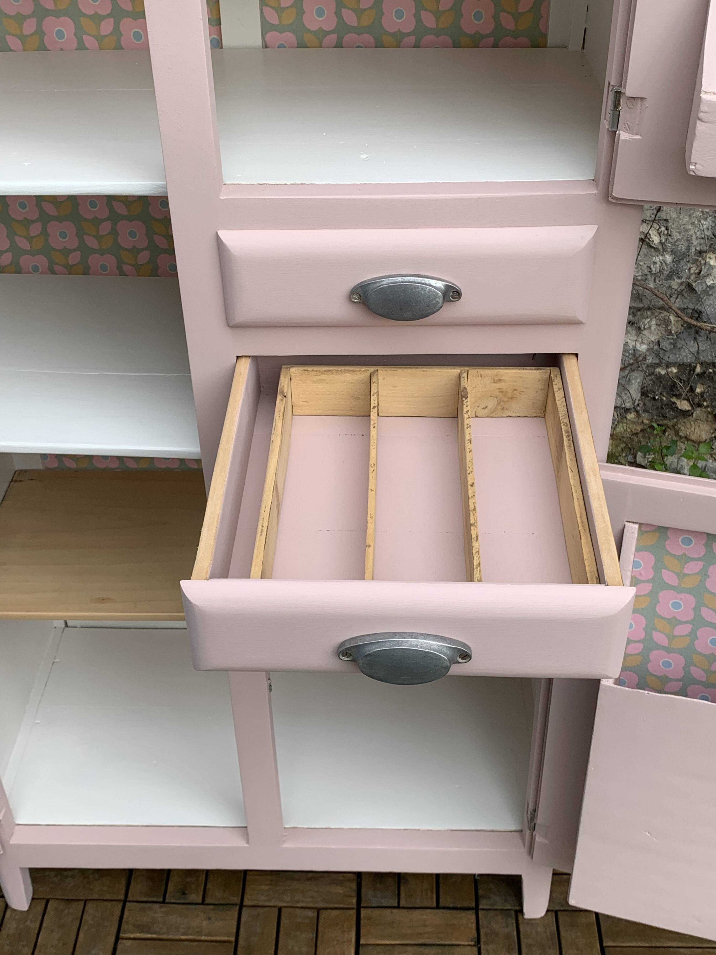 Mado powder pink buffet cabinet 1950