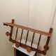 Rustic wooden wall coat rack