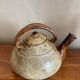 Large stoneware teapot signed JP
