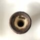 Vase espagnol en bois sculpté et cordage rouge