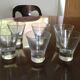 6 contemporary table glasses